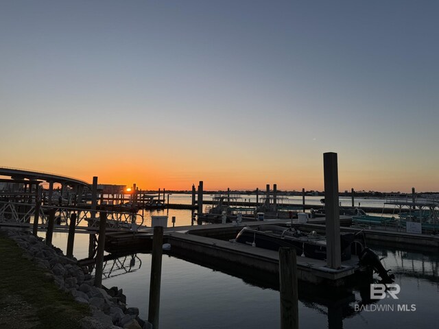 28107 Perdido Beach Blvd Unit D713, Orange Beach, AL 36561 - view of dock with a water view