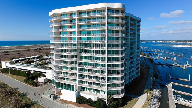 28107 Perdido Beach Blvd Unit D713, Orange Beach, AL 36561 - view of building exterior with a water view