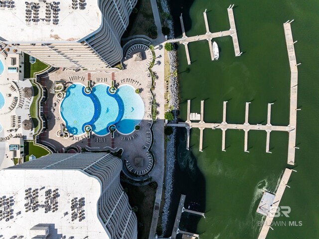 28107 Perdido Beach Blvd Unit D713, Orange Beach, AL 36561 - aerial view featuring a water view