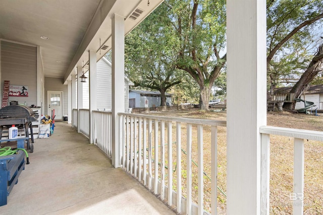 10197 Bellingrath Rd, Theodore, AL 36582 - view of covered porch