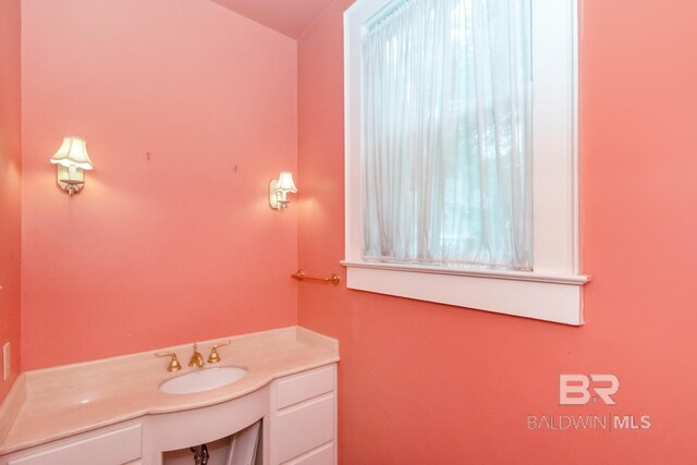 bathroom featuring vanity