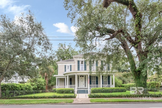 view of front of property with a porch