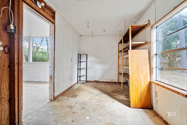 interior space with a wealth of natural light