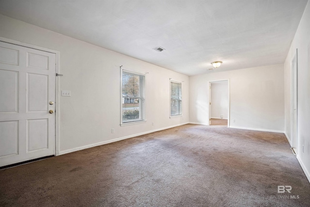 view of carpeted empty room