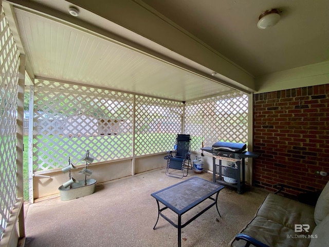 view of patio / terrace featuring area for grilling