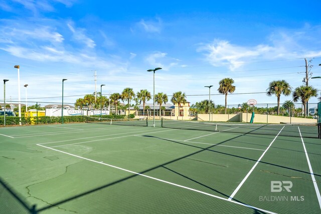 view of sport court