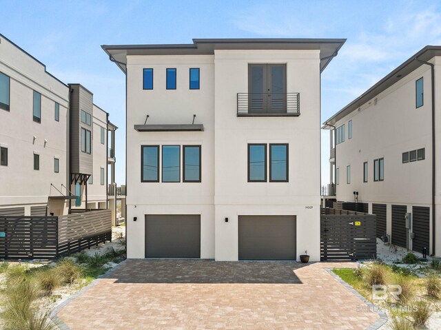 modern home with a garage