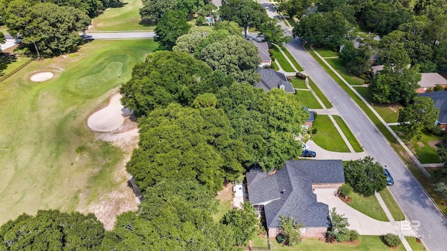 9791 Aspen Cir, Spanish Fort, AL 36527 - aerial overview of property's location featuring a local golf course and a tree filled landscape