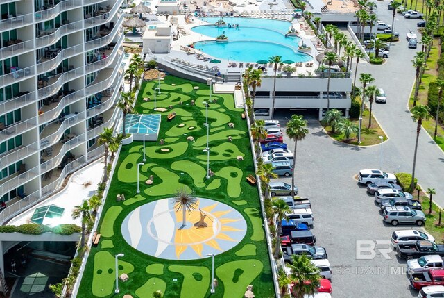 28107 Perdido Beach Blvd Unit D209, Orange Beach, AL 36561 - aerial view of a pool