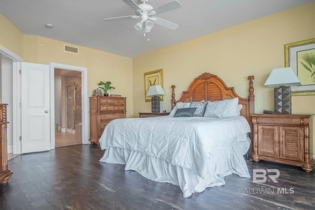 28107 Perdido Beach Blvd Unit D209, Orange Beach, AL 36561 - bedroom with wood finished floors and ceiling fan
