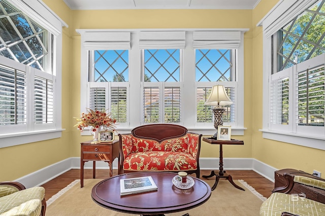 sunroom / solarium featuring a wealth of natural light