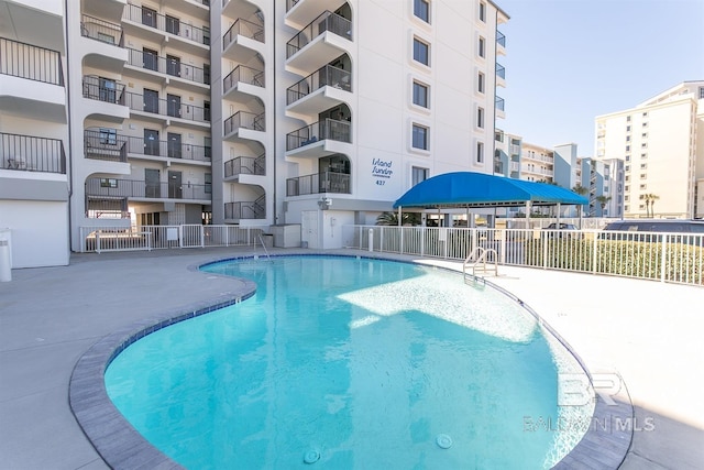 pool with fence