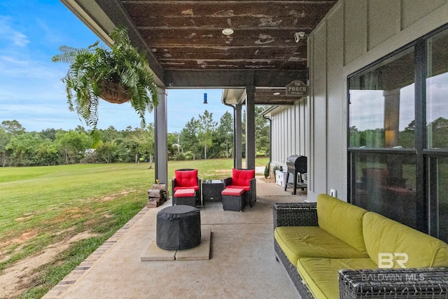 view of patio / terrace with outdoor lounge area