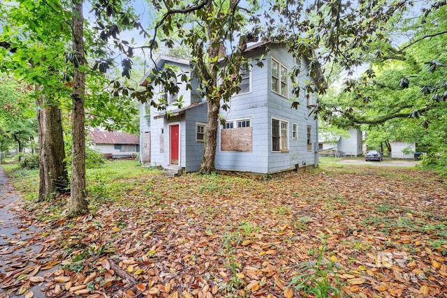 view of rear view of property