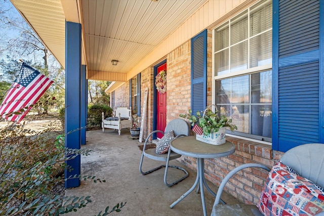 view of patio / terrace featuring a porch