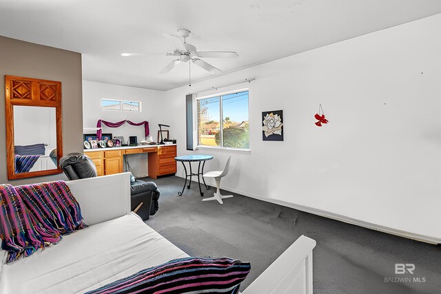 526 W Ariel Ave, Foley, AL 36535 - living room featuring ceiling fan and carpet