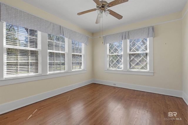 1706 Hunter Ave, Mobile, AL 36604 - unfurnished room featuring wood finished floors and ceiling fan