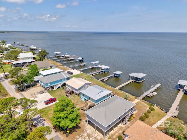 8239 Gulf Beach Ln, Gulf Shores, AL 36542 - birds eye view of property with a water view