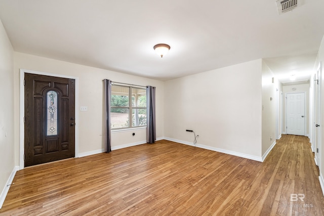 entrance foyer featuring light hardwood / wood-style floors