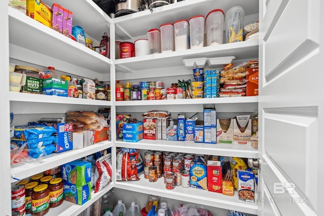 view of pantry