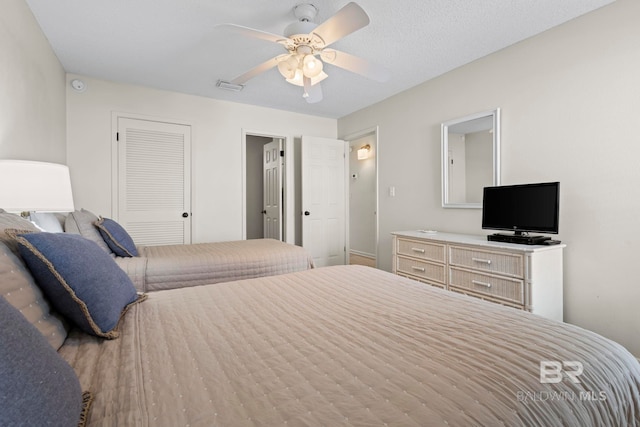 1069 W Beach Blvd Unit 5C, Gulf Shores, AL 36542 - bedroom with a ceiling fan and a closet