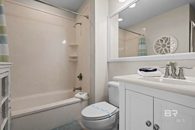 1069 W Beach Blvd Unit 5C, Gulf Shores, AL 36542 - bathroom featuring vanity and shower / bathtub combination with curtain