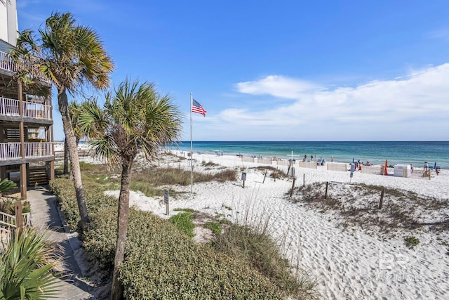 1069 W Beach Blvd Unit 5C, Gulf Shores, AL 36542 - water view featuring nearby beach and stairs