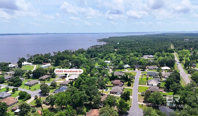 33580 Woodlands Dr, Lillian, AL 36549 - aerial view of residential area with a nearby body of water