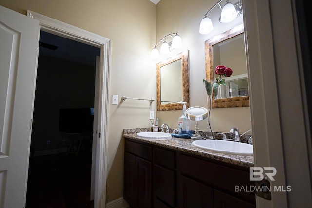 bathroom with vanity