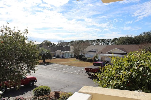 view of street featuring a residential view