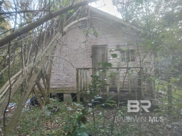 view of side of property