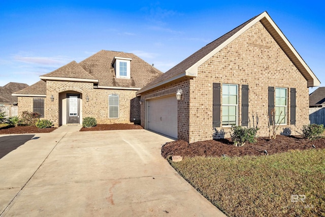 view of property with a garage