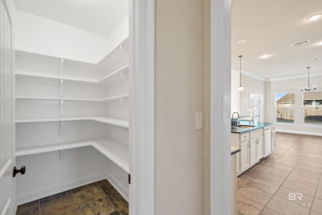 pantry featuring sink