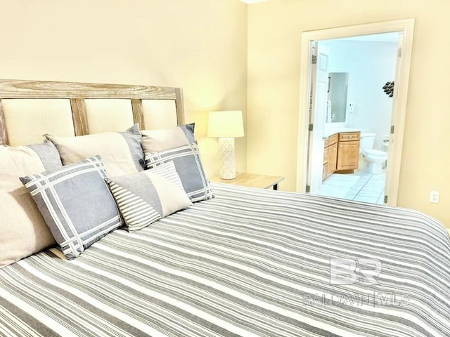 bedroom with ensuite bath