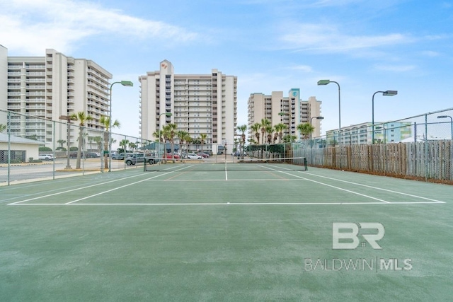 view of tennis court