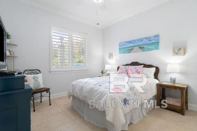 200 Peninsula Blvd Unit E101, Gulf Shores, AL 36542 - bedroom with baseboards and ceiling fan
