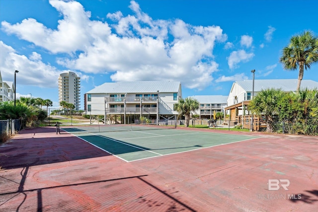 view of tennis court