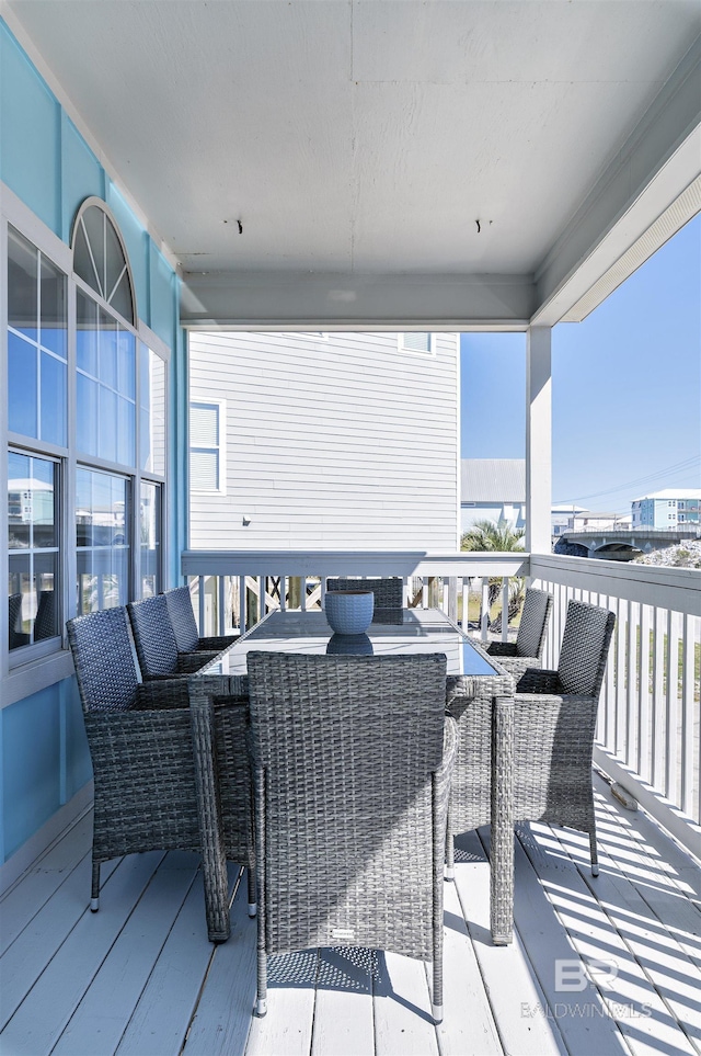 deck featuring an outdoor hangout area