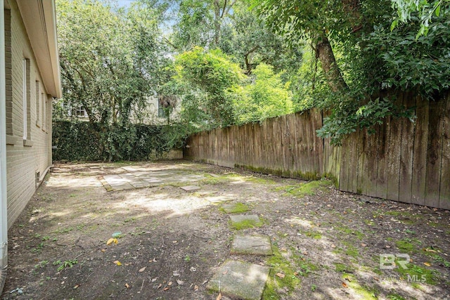 view of yard featuring a patio