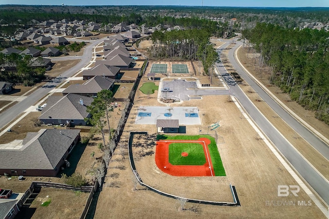 birds eye view of property