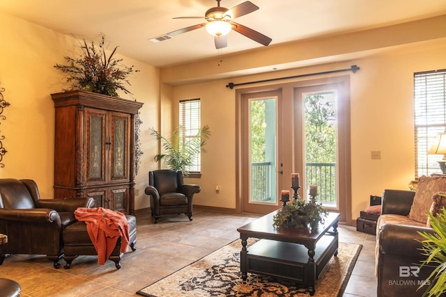 1430 Regency Rd Unit J302, Gulf Shores, AL 36542 - living area featuring ceiling fan