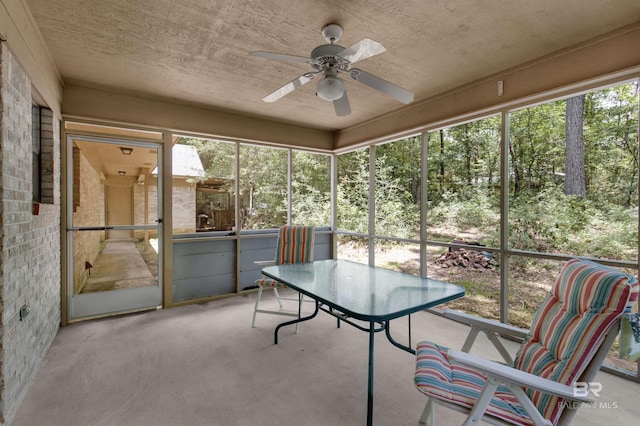 143 Kingswood Dr, Daphne, AL 36526 - sunroom / solarium featuring a ceiling fan and plenty of natural light