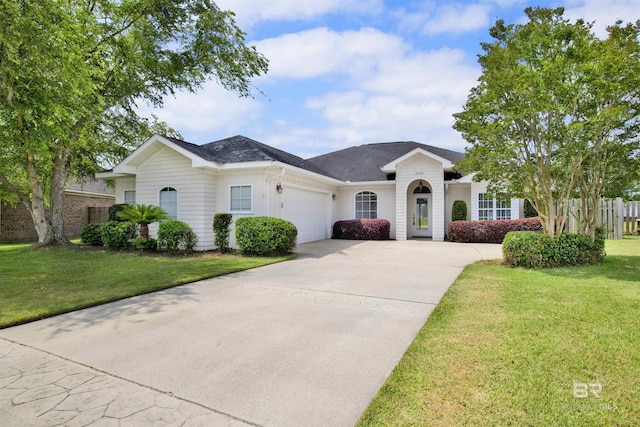 view of front of home featuring a garage, driveway, and a shingled roof