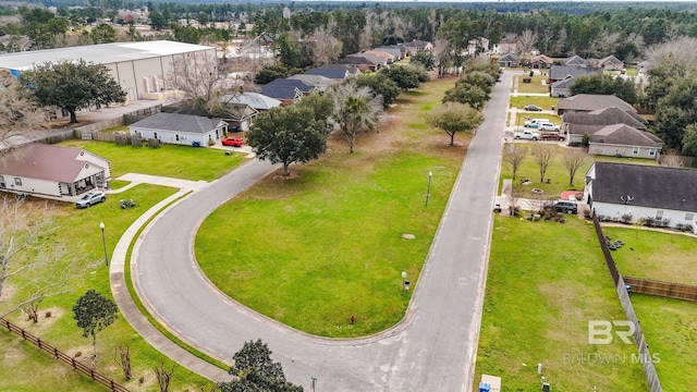 birds eye view of property featuring a residential view