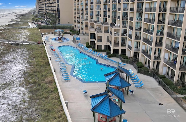view of pool