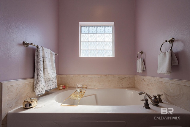 bathroom featuring a bathtub