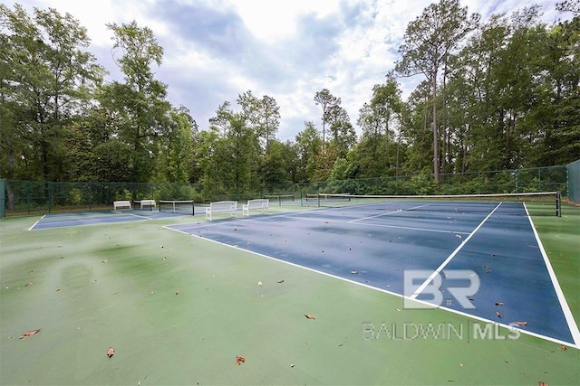 view of sport court