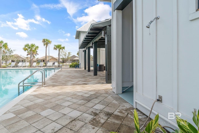 view of pool with a patio