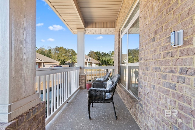 view of balcony