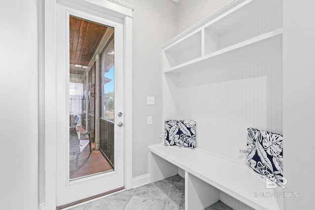 view of mudroom